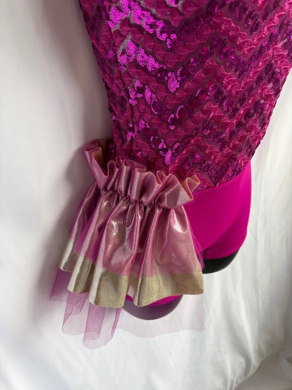 Curtain Call Dance Costume, Jazz Sequin Tap Spandex, sz CLA
